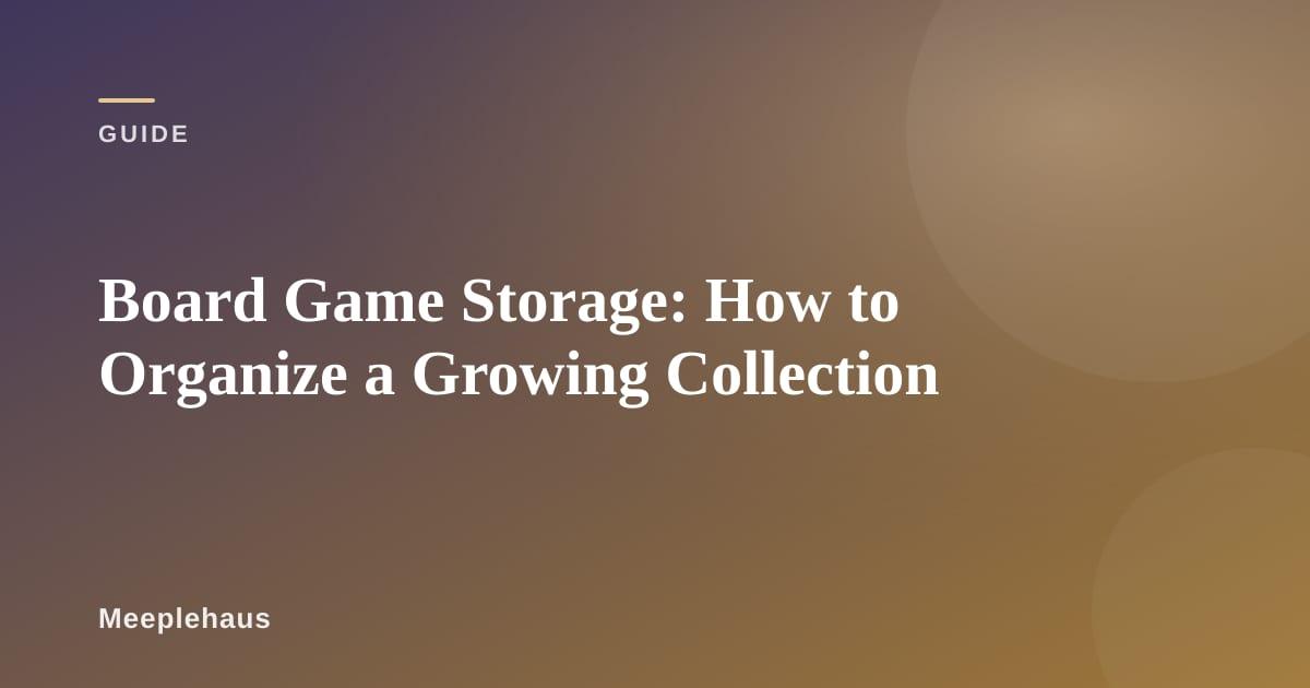 Organized board game collection on Kallax shelving units with games sorted by size