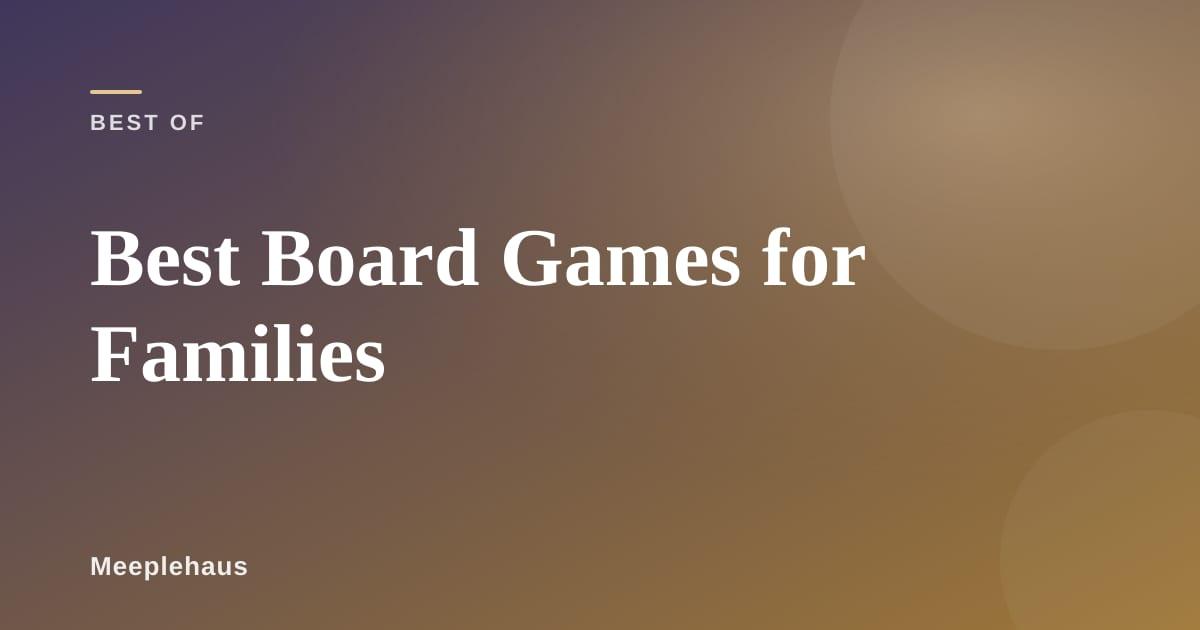 Family gathered around a table playing a board game